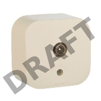 Электроустановочные изделия Legrand Legrand 782245 Розетка TV (Слоновая кость)