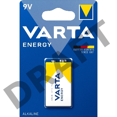 Батарейки VARTA ENERGY 9V бл. 1