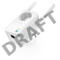 Сетевой адаптер TP-Link SOHO  TL-WA860RE 300Mbps Wireless N Wall Plugged Range Extender with AC Passthrough, QCA(Atheros), 2T2R, 2.4GHz, 802.11b/g/n, 1 10/100Mbps LAN port, Range Extender button, Range Extender mode, suppo поставляется без кабеля RJ-45