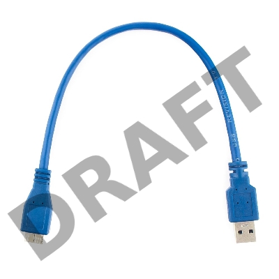 Кабель Gembird/Cablexpert CCP-mUSB3-AMBM-1 USB 3.0 Pro , AM/microBM 9P, 30см, экран, синий, пакет