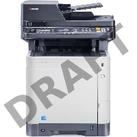 МФУ Kyocera Ecosys M6230cidn, принтер/сканер/копир A4, 30 стр/мин, 1200x1200 dpi, 1024 Мб, ADF100, дуплекс, подача: 350 лист., вывод: 250 лист., Post Script, Ethernet, USB, картридер, ЖК сенсорный экран, Kensington Lock, EnergyStar v3.0 (Старт.к-жи: черны