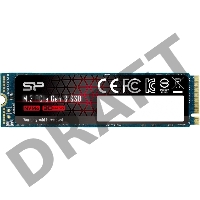 Твердотельный диск 512GB Silicon Power A80, M.2 2280, PCI-E 3x4, [R/W - 3200/3000 MB/s]