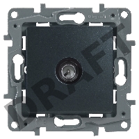 Розетка TV Звезда, алюминий ETIKA 