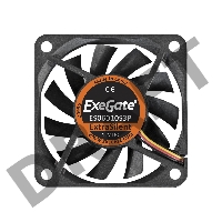 Вентилятор ExeGate ExtraSilent ES06010S3P, 60x60x10 мм, подшипник скольжения, 3pin, 3000RPM, 23dBA