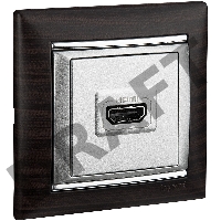 Рамка 1п ТемнДер/Сереб VLN Рамка 1п ТемнДер/Сереб VLN