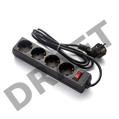 Удлинитель ExeGate EX279398RUS EC-4-5B (4 розетки, 5м, евровилка, черный) Удлинитель ExeGate EX279398RUS EC-4-5B (4 розетки, 5м, евровилка, черный)