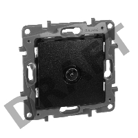 Розетка TV Звезда, алюминий ETIKA 