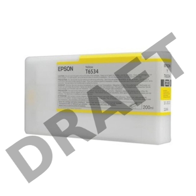 Картридж струйный Epson C13T653400 желтый для Stylus Pro 4900 (200ml)