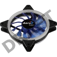 Вентилятор Aerocool REV Blue , 120x120x25мм, цвет светодиодов : синий, подсветка в виде двойного кольца, 3+4-Pin, 1200 об/мин, 41,3 CFM, 15,1 дБА