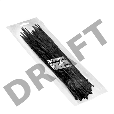 Стяжка (хомут) нейлоновая ExeGate EX293140RUS CV66-500x7.5B (нейлон 6.6, 500x7.5мм, неоткрывающаяся, halogen free, -40°C - +85°C, черная, 100 шт)