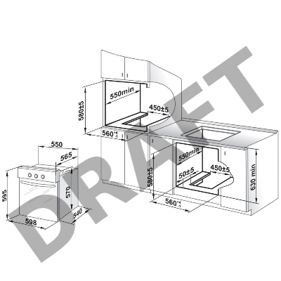 Духовой шкаф Газовый Gefest ДГЭ 621-01 Н3 нержавеющая сталь, встраиваемый