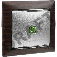 Рамка 1п ТемнДер/Сереб VLN Рамка 1п ТемнДер/Сереб VLN