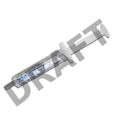 Термопаста Zalman ZM-STC7 superconducting thermal compound, thermal conductivity 7.2W/m-k, viscosity 220Pa.s