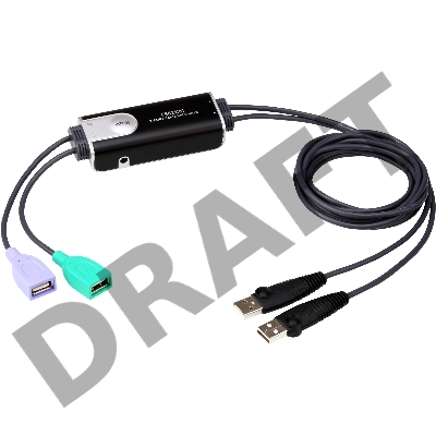 Переключатель ATEN 2-Port USB Boundless Cable KM Switch