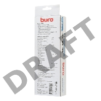 Сетевой фильтр Buro 500SH-1.8-SW-B 1.8м (5 розеток) черный (коробка)