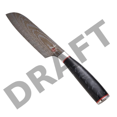 Набор ножей BERGNER 1 ITEMS 17.5CM BGMP-4128-MBK TETSU