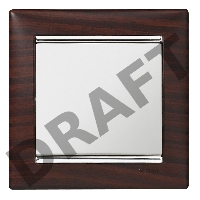 Рамка 1п ТемнДер/Сереб VLN Рамка 1п ТемнДер/Сереб VLN