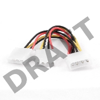 Кабель Gembird Разветвитель питания , Molex->2xMolex CC-PSU-1