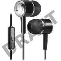 Наушники DEFENDER Pulse 427 черный, вставки 63427