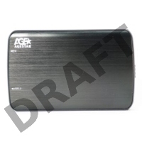 Внешний корпус для HDD/SSD AgeStar 3UB2A12 SATA пластик/алюминий черный 2.5