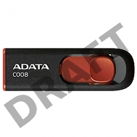Флеш Диск ADATA Flash Drive 32Gb С008 AC008-32G-RKD {USB2.0, Black-Red}