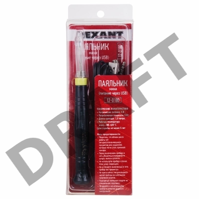 Паяльник Rexant мини 5 В/8 Вт, питание через USB