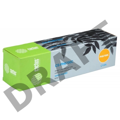 Тонер Картридж Cactus (106R01523) CS-PH6700C голубой для Phaser 6700 (12000стр.)