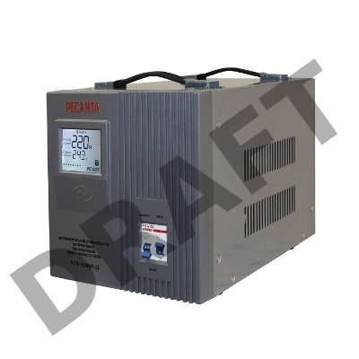 Стабилизатор напряжения Ресанта АСН-10000/1-Ц электронный однофазный серый