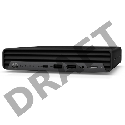 Компьютер HP Elite Mini 800 G9, Core i5-12500T (2.0G/18M/6 Cores) / 16GB DDR5 4800 /512GB (M.2 NVMe SSD) / Windows 11 Pro / HP 125 Wired Keyboard + Mouse Combo/ WIFI 6+BT/2*DP/1*HDMI/90W/3-3-3