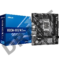 Материнская плата Asrock H610M-HVS/M.2 R2.0 Soc-1700 Intel H610 2xDDR4 mATX AC`97 8ch(7.1) GbLAN+VGA+HDMI
