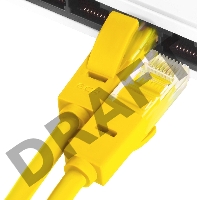 Патч-корд Greenconnect Патч-корд UTP прямой ethernet 0.5m кат.5е,  RJ45,  литой (Желтый) (GCR-LNC02-0.5m)