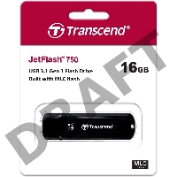 Флеш Диск Transcend 16Gb Jetflash 750 TS16GJF750K USB3.0 черный