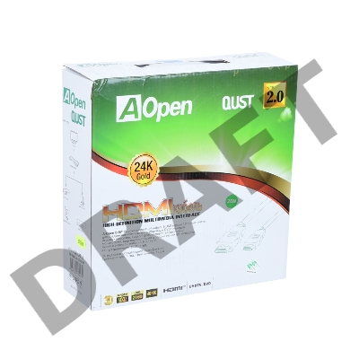 Кабель HDMI 19M/M ver 2.0, 20М, 2 фильтра  Aopen