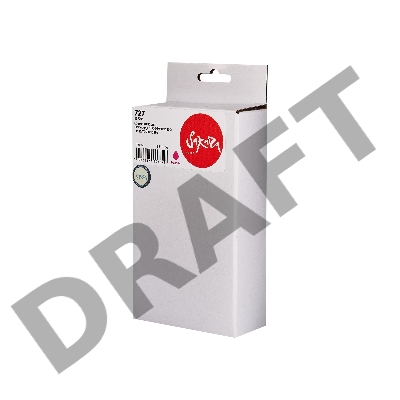 Струйный картридж Sakura B3P20A (№727 Magenta) для HP, пурпурный, 130 мл.
