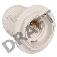 Патрон электрич. E27 Ппл27-04-К12 с кольцом пластик. бел. (инд. упак.) ИЭК EPP11-04-02-K01