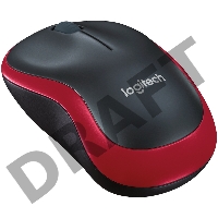 Мышь Logitech Wireless Mouse M185, Red