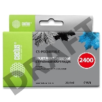 Картридж струйный Cactus CS-PGI2400XLC голубой для Canon MAXIFY iB4040/ МВ5040/ МВ5340 (20.4мл)