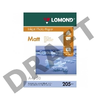 Фотобумага Lomond 0102124 A4/205г/м2/25л./белый матовое для струйной печати