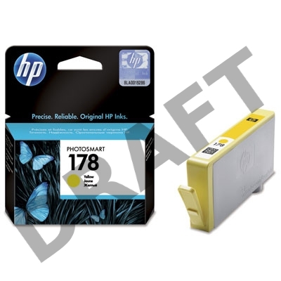 Картридж струйный HP №178 CB320HE желтый для HP C5383/C6383/B8553/D5463 (300стр.)