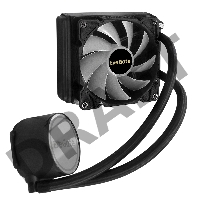 Комплект водяного охлаждения ExeGate EX293456RUS BlackWater-120.PWM.ARGB (3 PIN 5V ADDRESSABLE RGB подсветка, LGA2066/2011/1366/1150/1151/1155/1156/1200/1700/AM4/FM1/FM2/FM2+/AM2/AM2+/AM3/AM3+, TDP 150W, Fan 120mm, PWM, 800-2000RPM, Hydro bearing, 4pin, 1