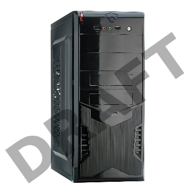 Корпус Exegate EX280388RUS Miditower Exegate CP-604 Black, ATX, <CP450W, 80mm>, 2*USB, Audio