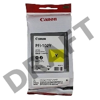Картридж струйный Canon PFI-102Y (0898B001) желтый, 130 мл., для imagePROGRAF iPF605, iPF610., iPF650, iPF655, iPF710, iPF750, iPF755, LP17, iPF510