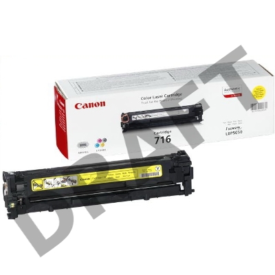 Тонер-картридж Canon Cartridge 716Y (1977B002) желтый, 1500 стр., для LBP-5050/5050N