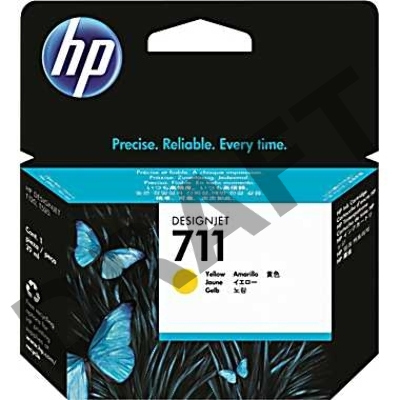 Картридж струйный HP №711 CZ132A желтый для HP DJ T120/T520 (29мл)