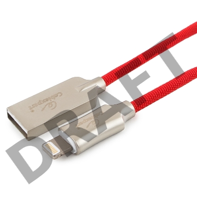 Кабель USB Cablexpert для Apple CC-P-APUSB02R-1M, MFI, AM/Lightning, серия Platinum, длина 1м, красный, блистер
