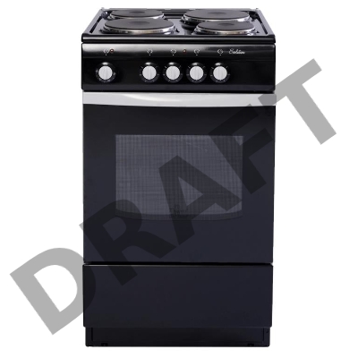 Плита Электрическая De Luxe 5004.12э черный 50x50x85