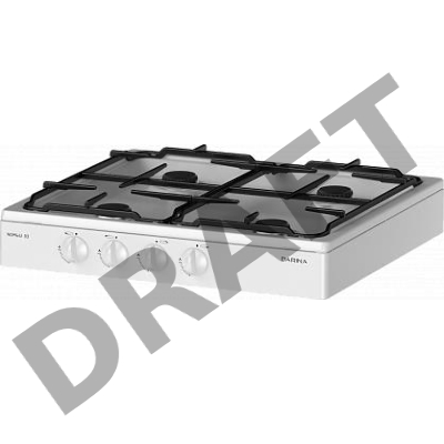 Плита Газовая Darina L NGM 441 03 W белый настольная