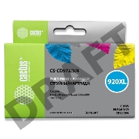 Картридж струйный Cactus СS-CD972/3/4 многоцветный для №920XL HP Officejet 6000/6500/7000/7500 Компл