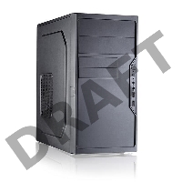 Корпус с блоком питания 450Вт. Case Foxline FL-733, mATX, 2x5.25EXT, 2x3.5EXT, 5x3.5INT, 2xUSB2.0, HDA, w/o FAN, w/450W ATX PSU, w/1.2m EU pwr cord