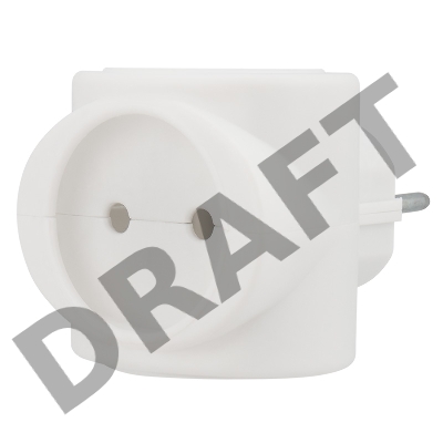 Тройник электрический биметалл 220В 6А бел. REXANT 11-1064